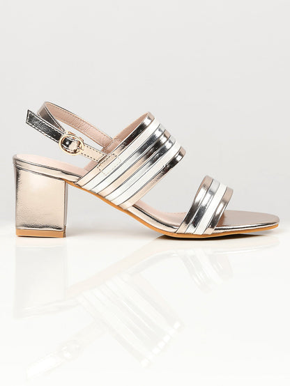 Limelight - Striped Heels - Gold