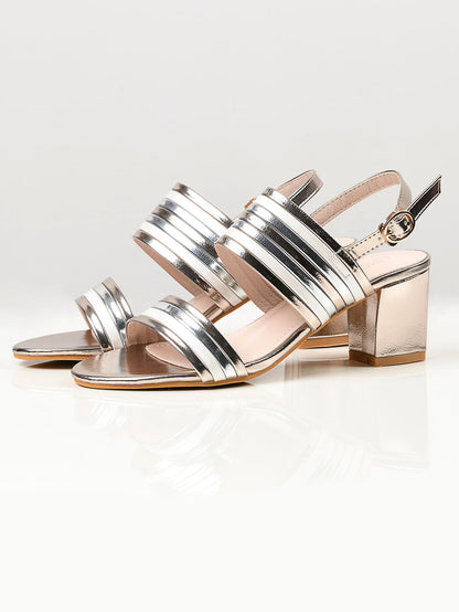 Limelight - Striped Heels - Gold