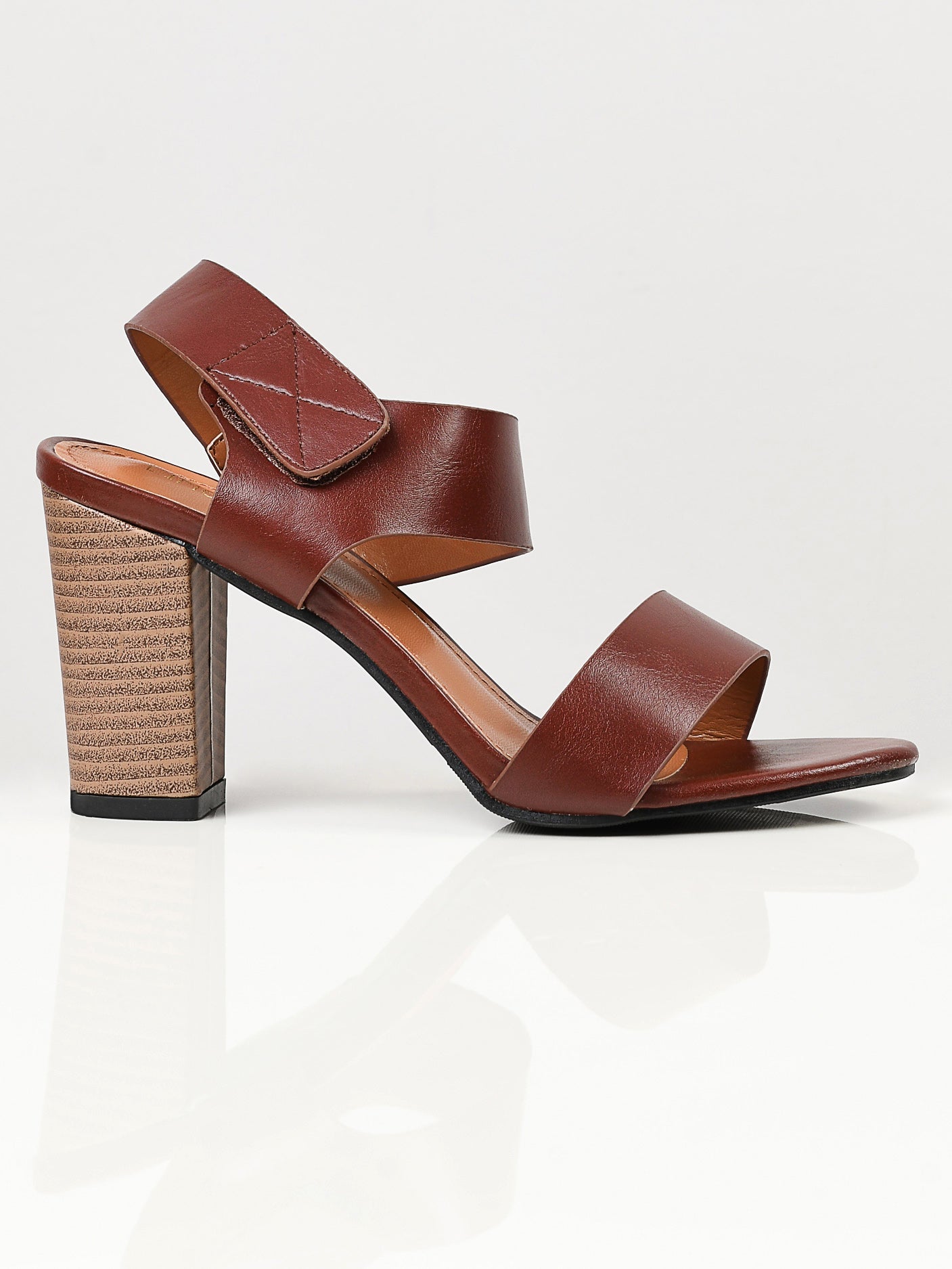 Limelight - Plain Block Heels - Brown