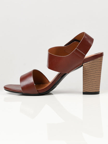 Limelight - Plain Block Heels - Brown