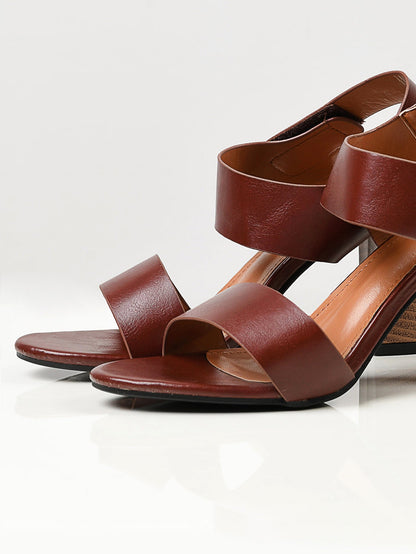 Limelight - Plain Block Heels - Brown