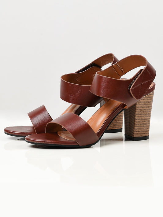 Limelight - Plain Block Heels - Brown