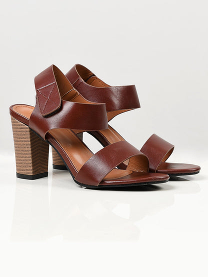 Limelight - Plain Block Heels - Brown