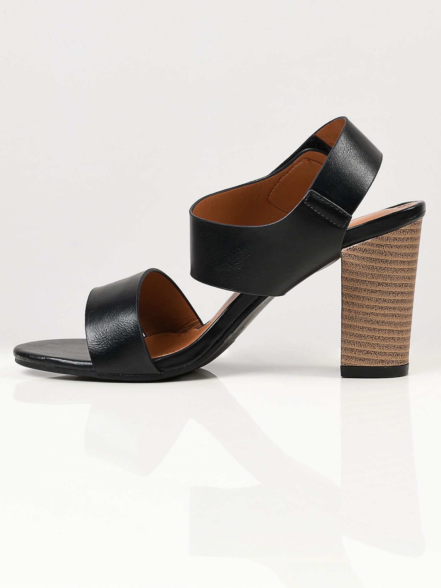 Limelight - Plain Block Heels - Black