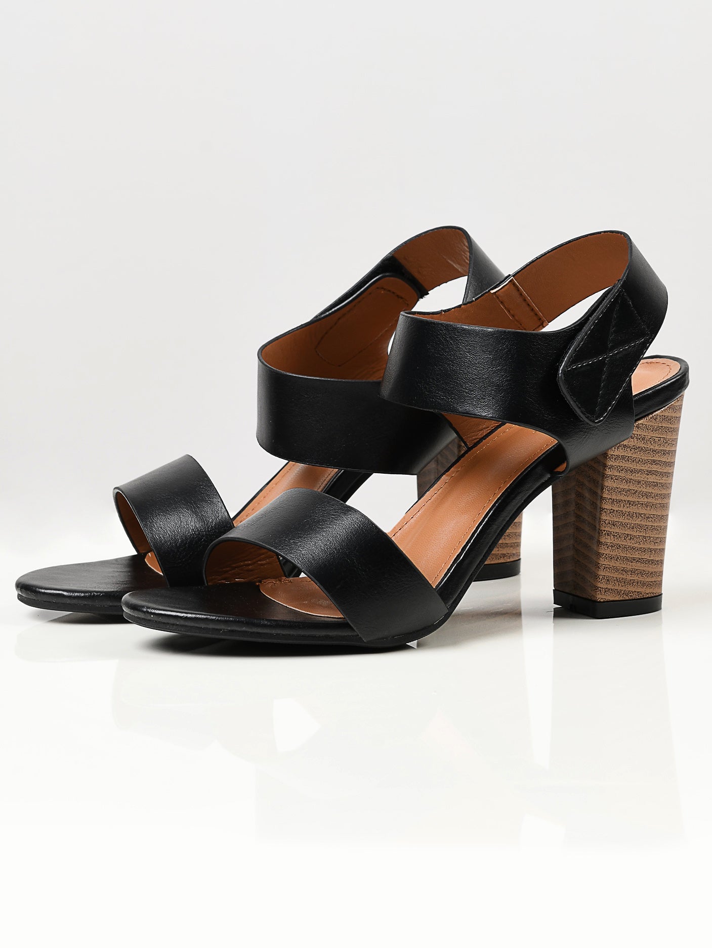 Limelight - Plain Block Heels - Black