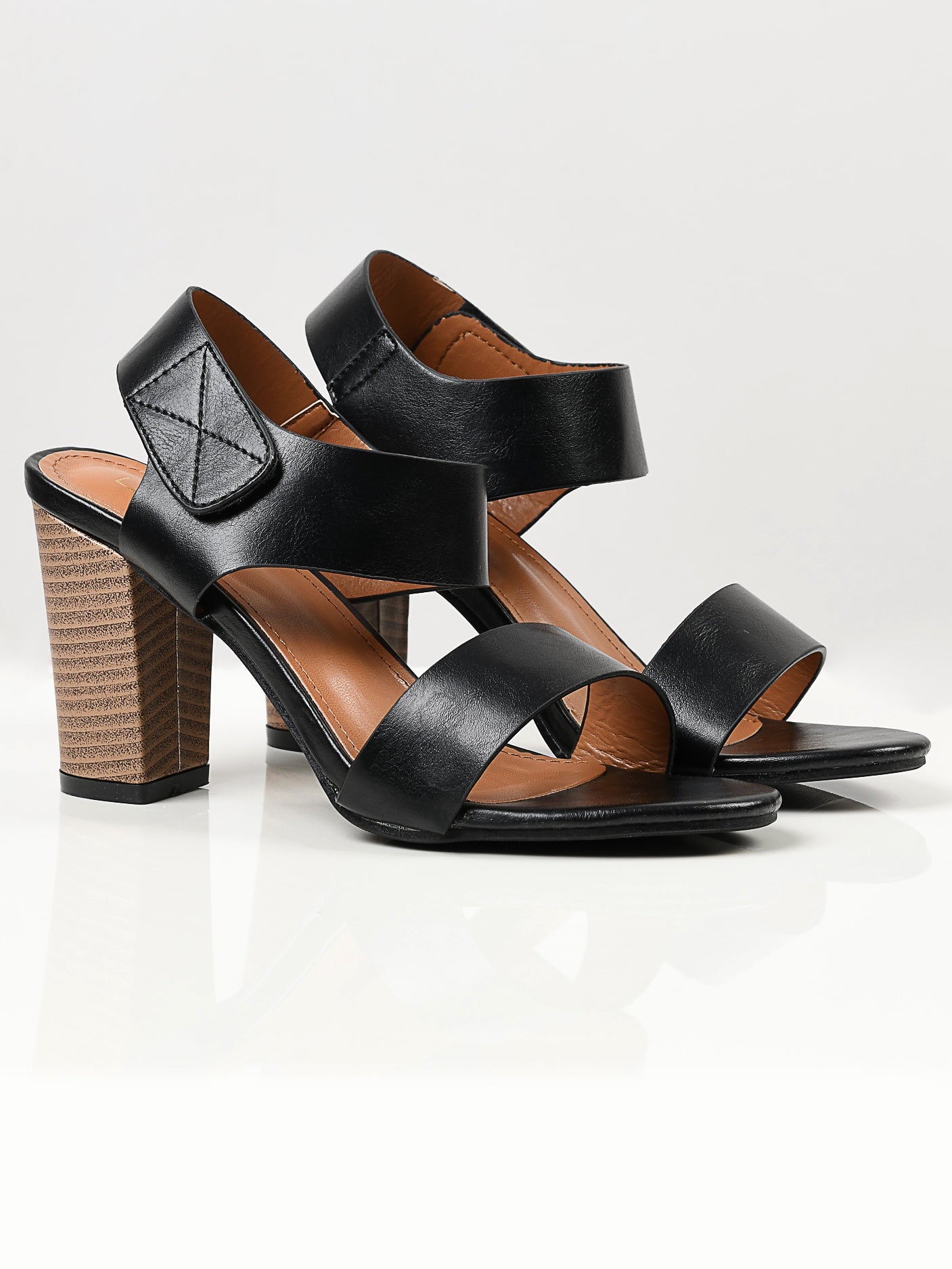 Limelight - Plain Block Heels - Black