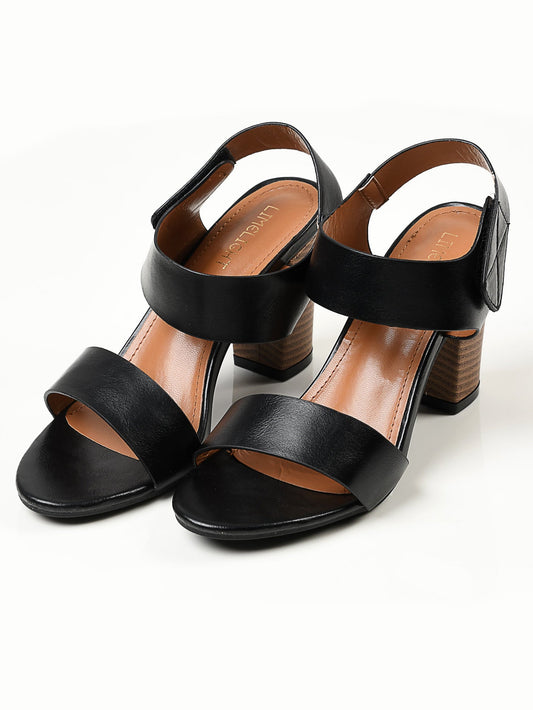 Limelight - Plain Block Heels - Black