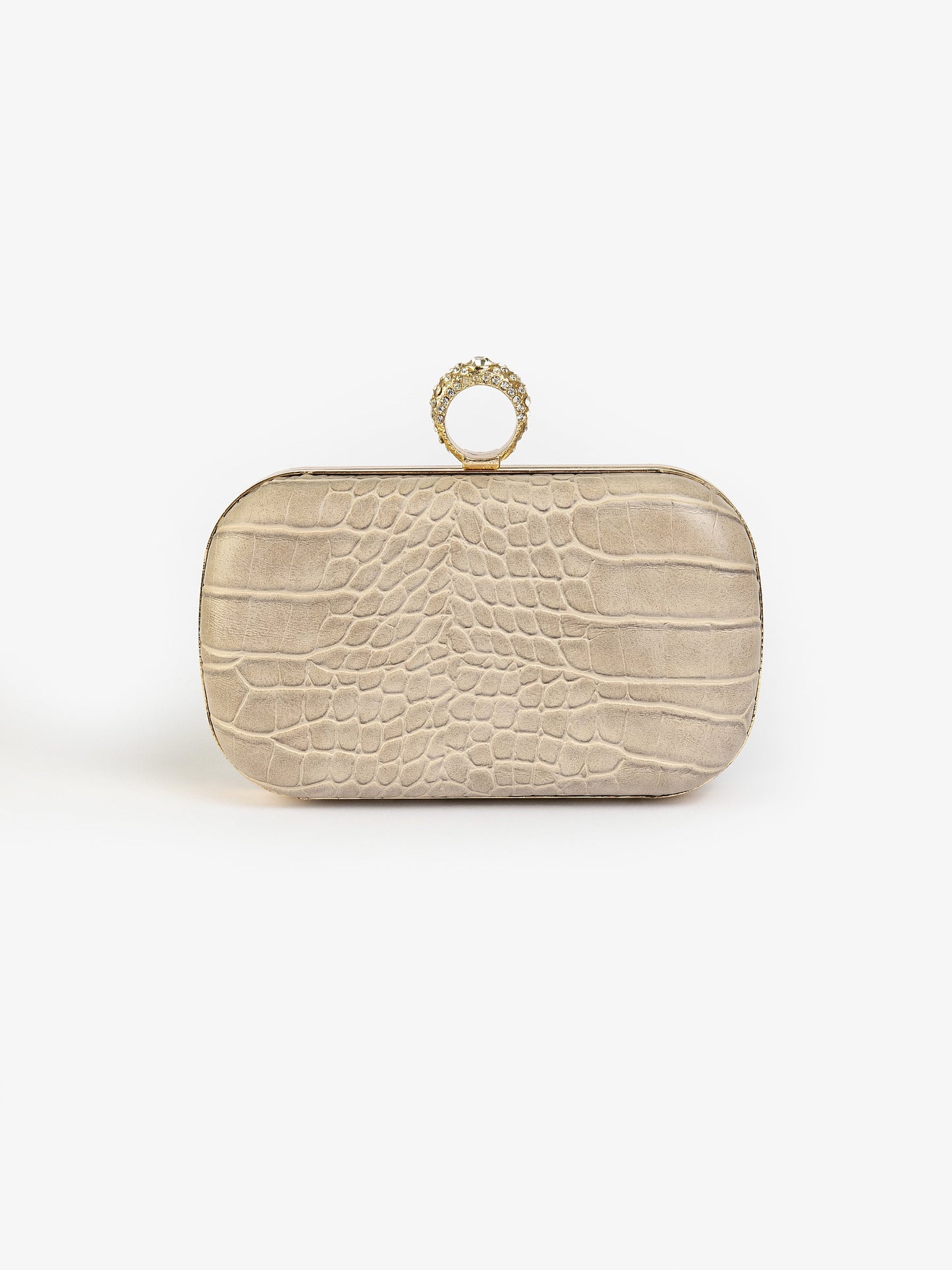 Limelight - Croc Patterned Clutch