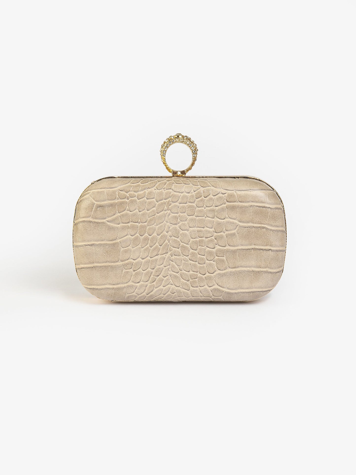 Limelight - Croc Patterned Clutch