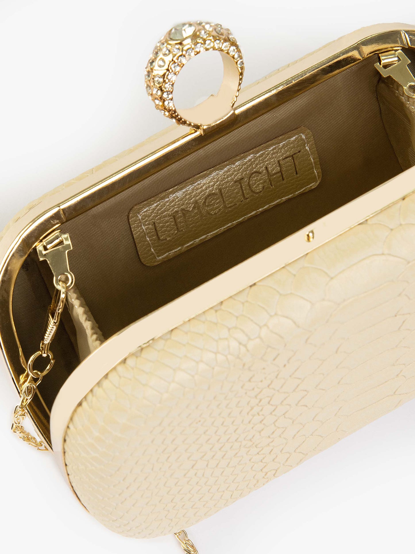 Limelight - Croc Patterned Clutch