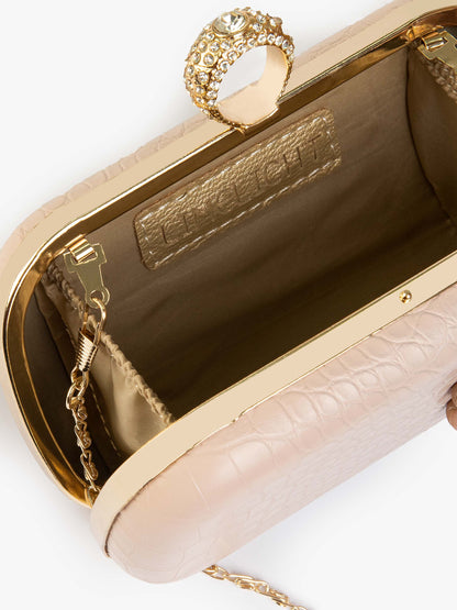 Limelight - Croc Pattened Clutch