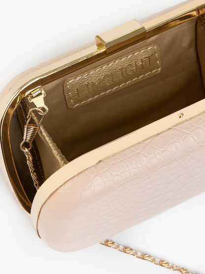 Limelight - Croc Pattened Clutch