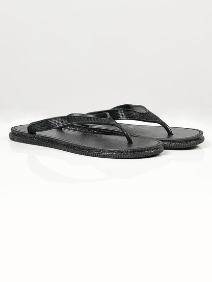 Limelight - Shimmery Flip Flops - Black