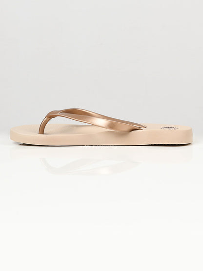 Limelight - Plain Flip Flops - Gold