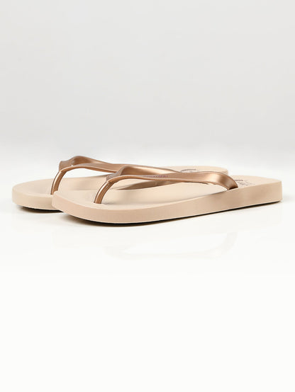 Limelight - Plain Flip Flops - Gold