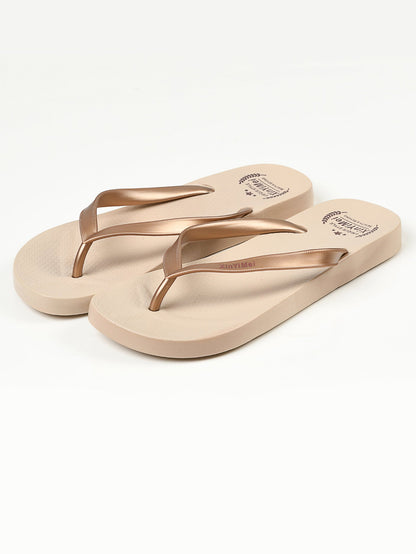 Limelight - Plain Flip Flops - Gold