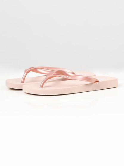 Limelight - Plain Flip Flops - Light Peach