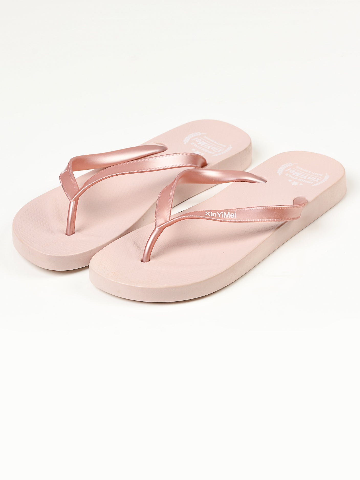 Limelight - Plain Flip Flops - Light Peach