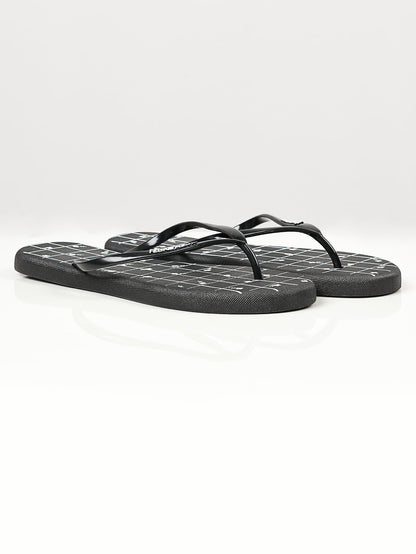 Limelight - Printed Flip Flops - Black