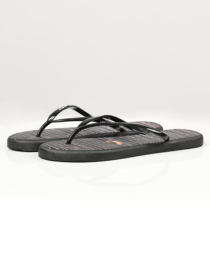 Limelight - Printed Flip Flops - Black