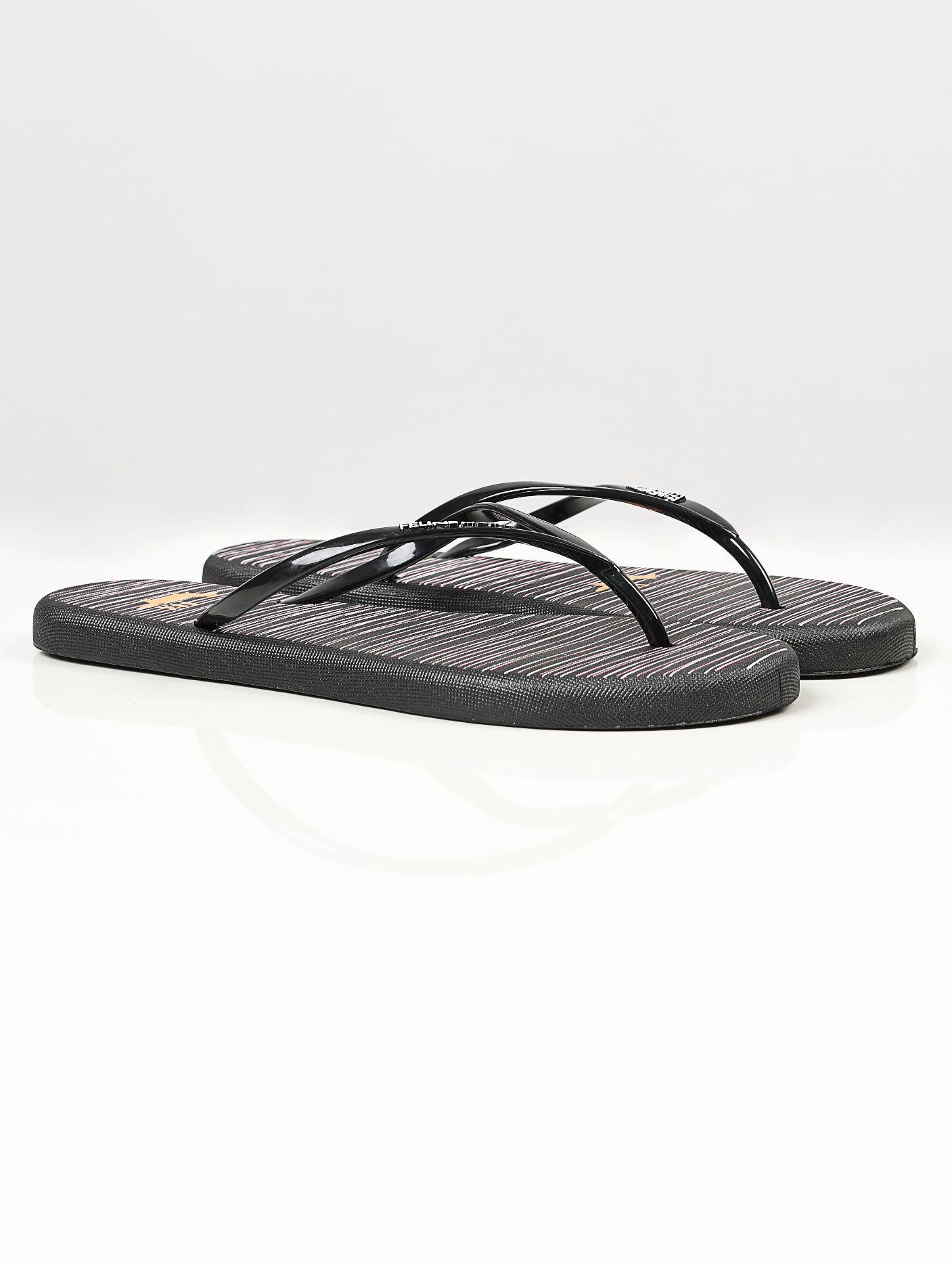 Limelight - Printed Flip Flops - Black