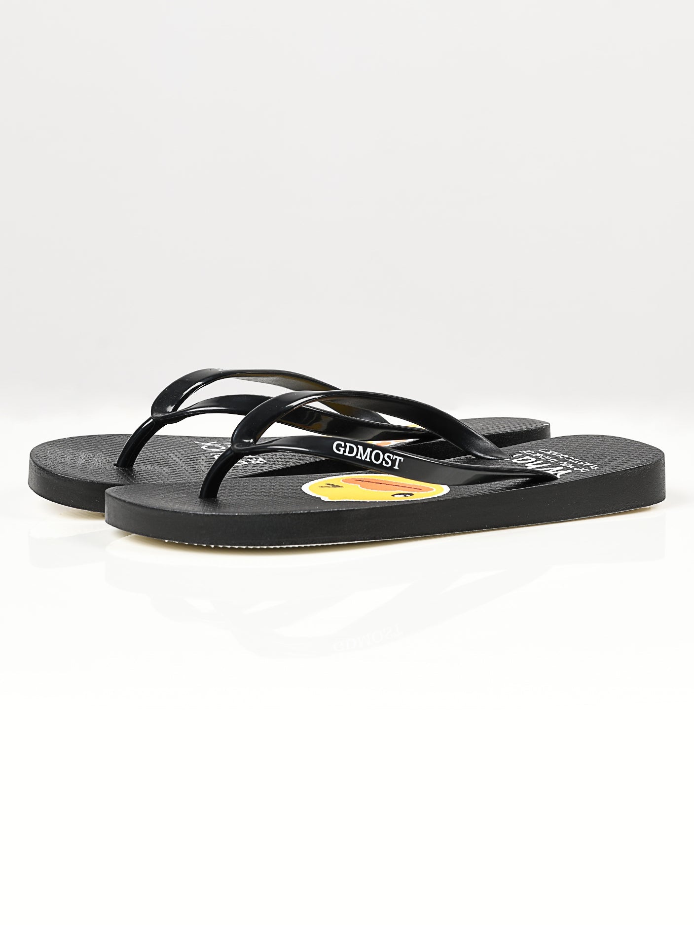 Limelight - Printed Flip Flops - Black