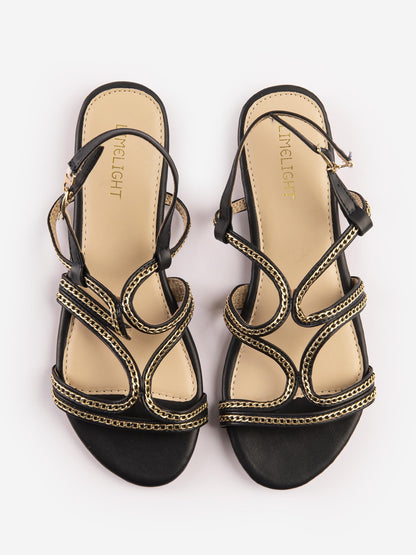 Limelight - Chain Embellished Strap Sandals