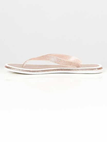 Limelight - Shimmery Flip Flops - Gold