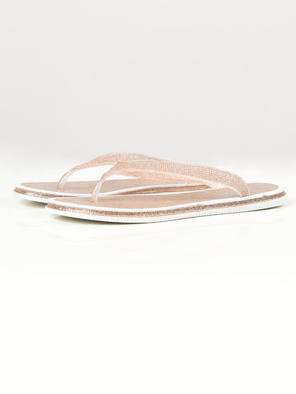 Limelight - Shimmery Flip Flops - Gold