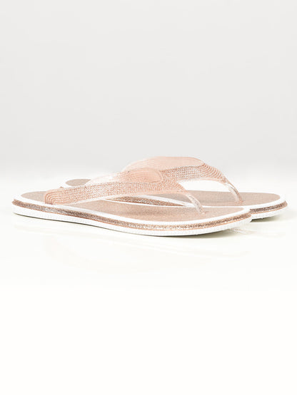 Limelight - Shimmery Flip Flops - Gold