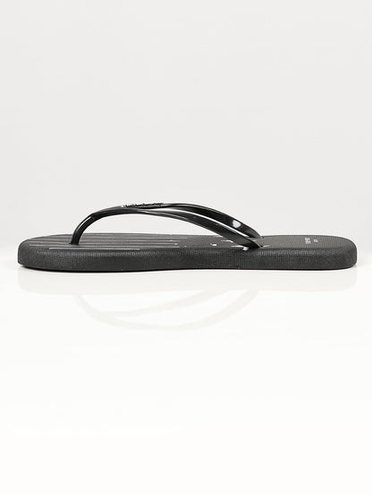 Limelight - Printed Flip Flops - Black