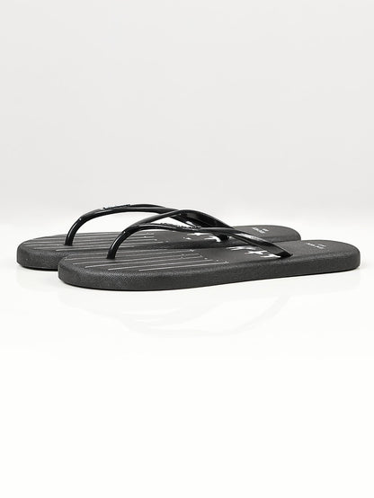 Limelight - Printed Flip Flops - Black