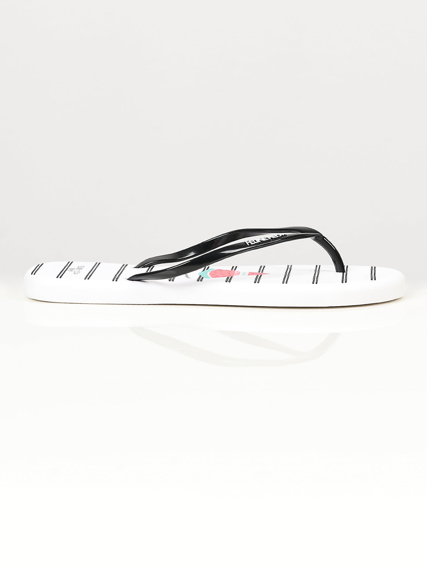 Limelight - Printed Flip Flops - White