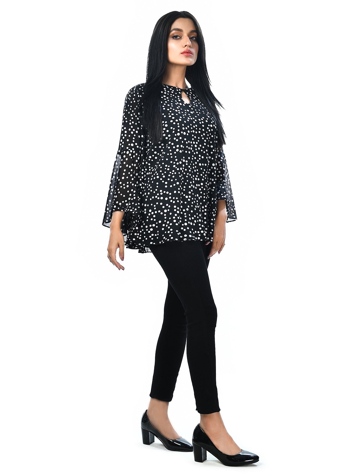 Limelight - Net Polka Dot Top