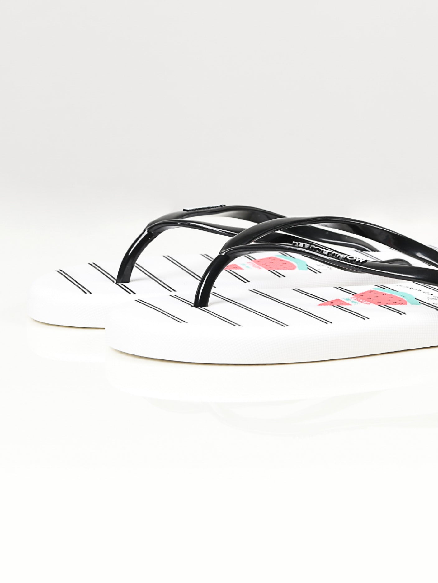 Limelight - Printed Flip Flops - White