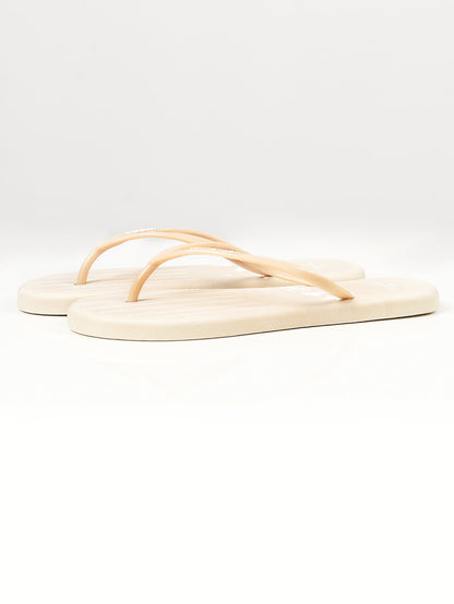 Limelight - Printed Flip Flops - Beige