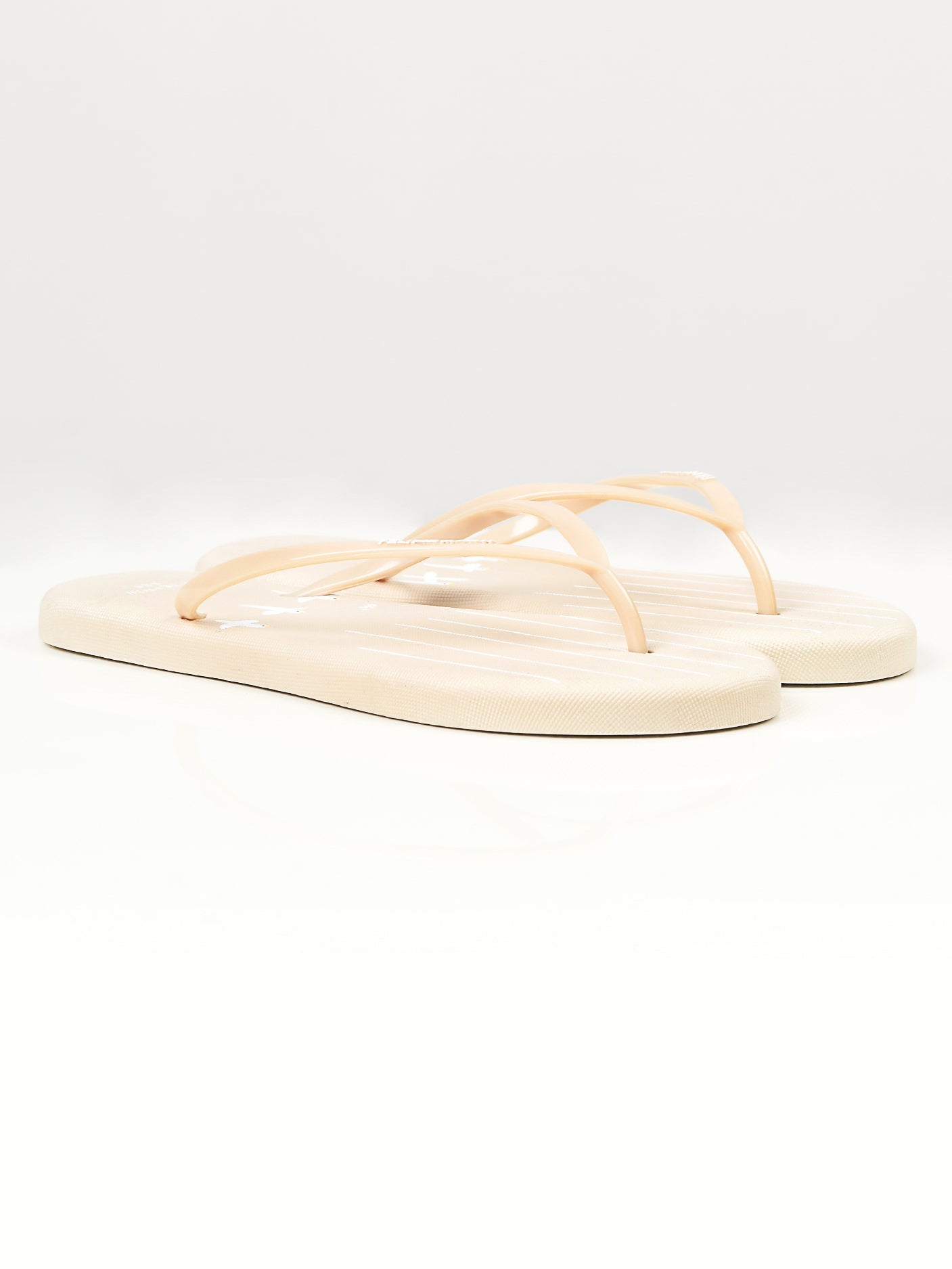 Limelight - Printed Flip Flops - Beige