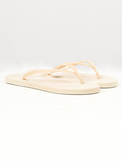 Limelight - Printed Flip Flops - Beige