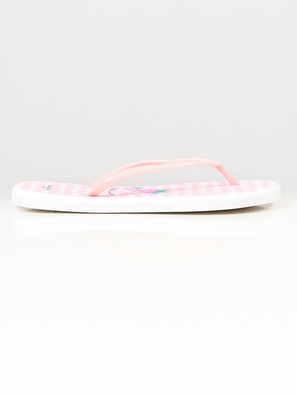 Limelight - Printed Flip Flops - White