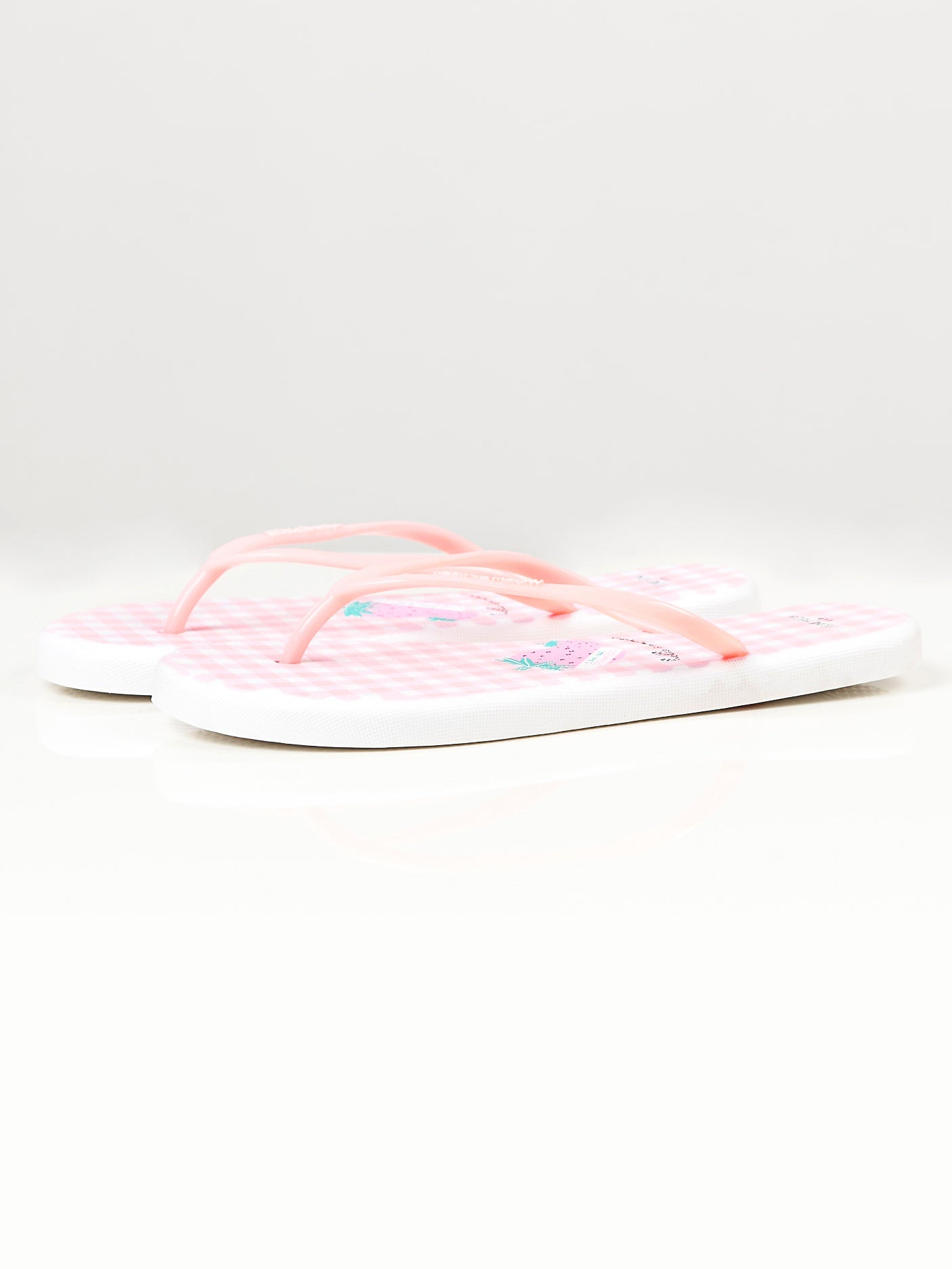 Limelight - Printed Flip Flops - White