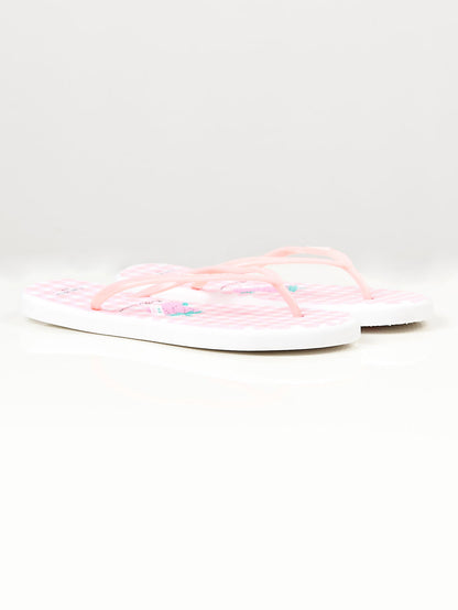 Limelight - Printed Flip Flops - White