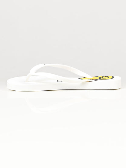 Limelight - Printed Flip Flops - White