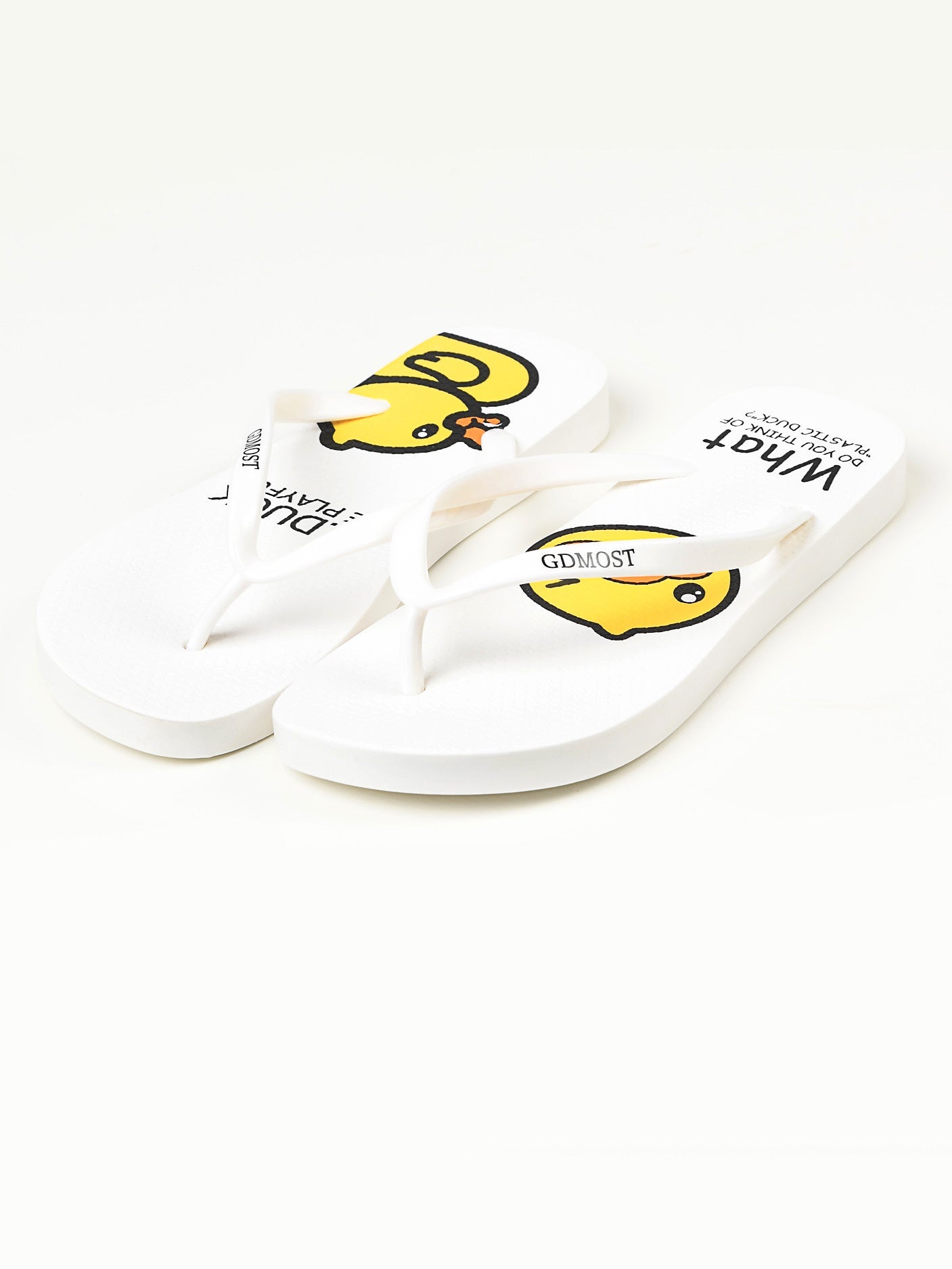 Limelight - Printed Flip Flops - White