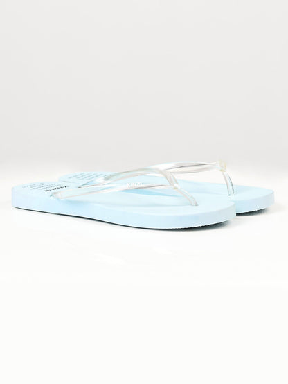 Limelight - Plain Flip Flops - Sky Blue