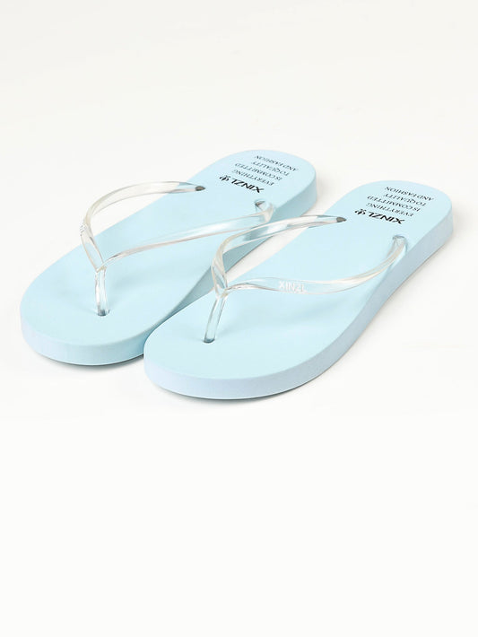 Limelight - Plain Flip Flops - Sky Blue