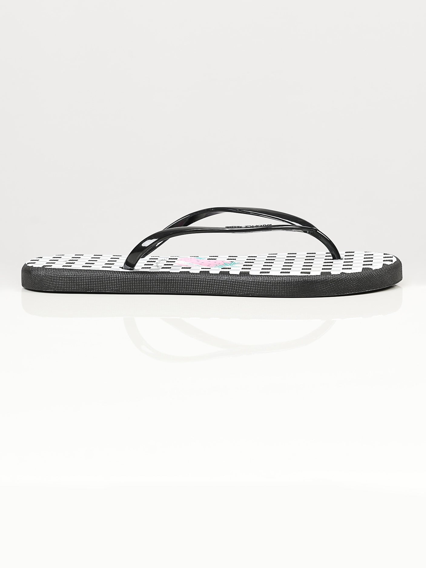 Limelight - Printed Flip Flops - Black and White