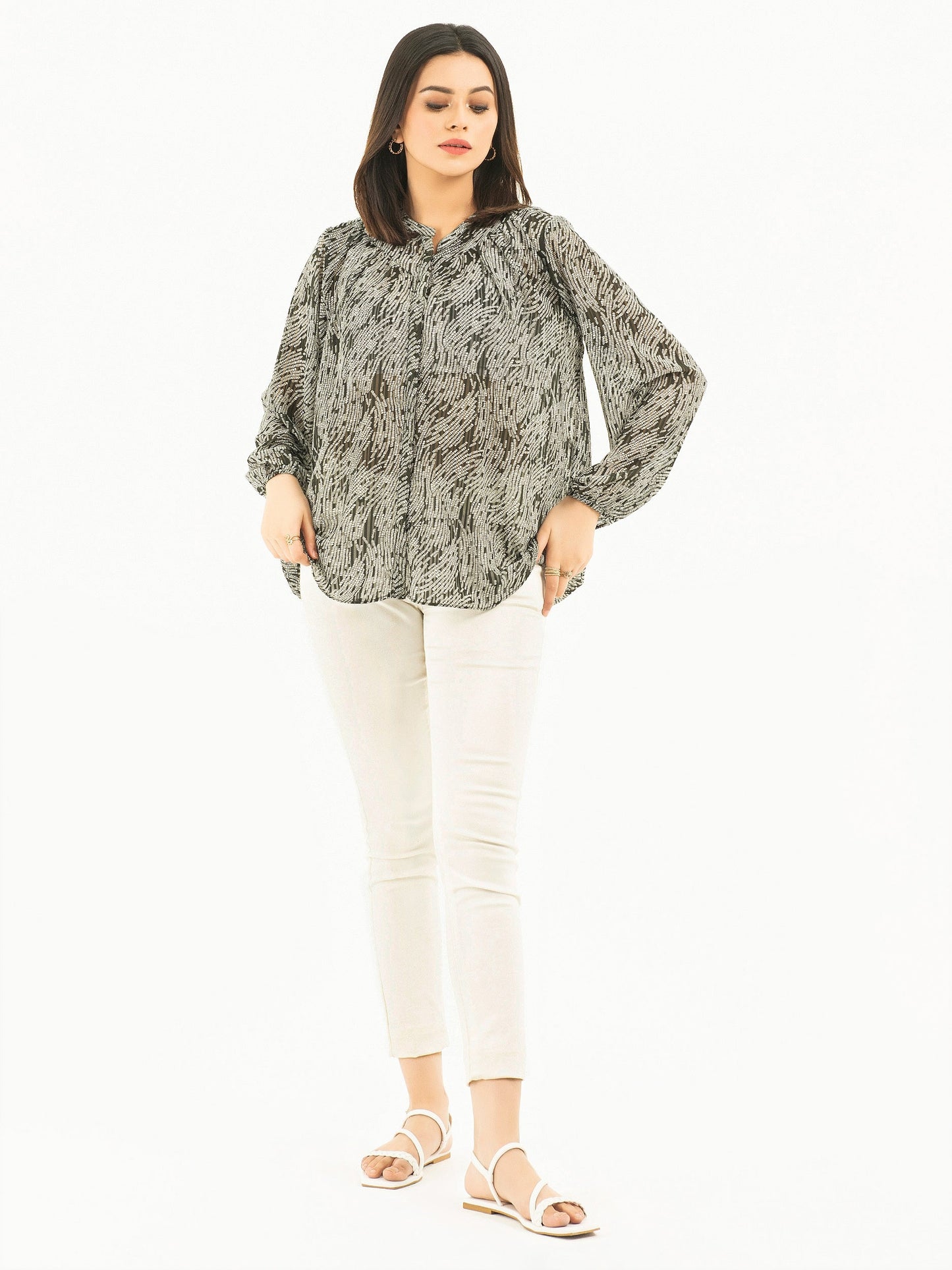 Limelight - Printed Chiffon Top