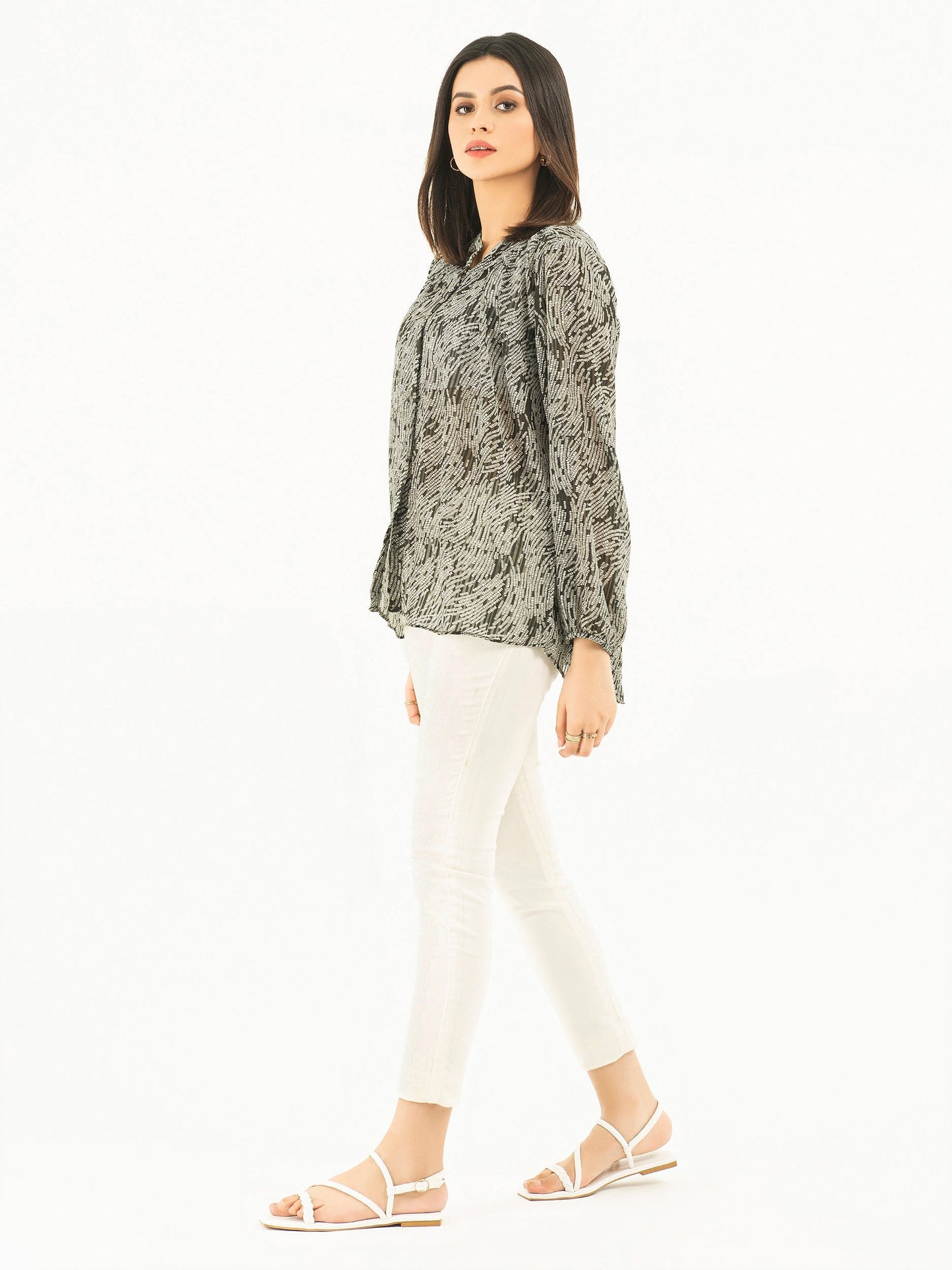 Limelight - Printed Chiffon Top