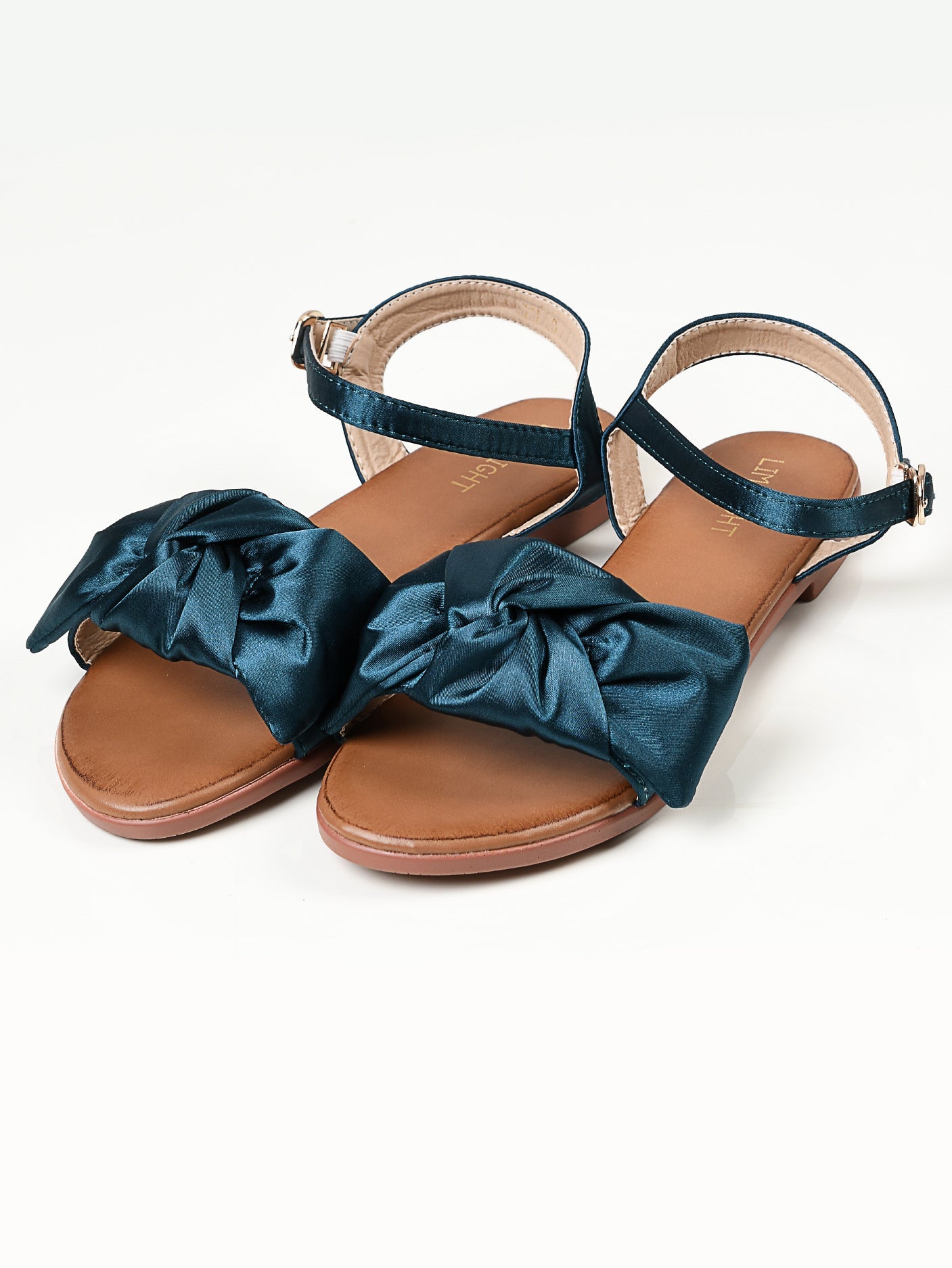 Limelight - Satin Bow Sandals - Green