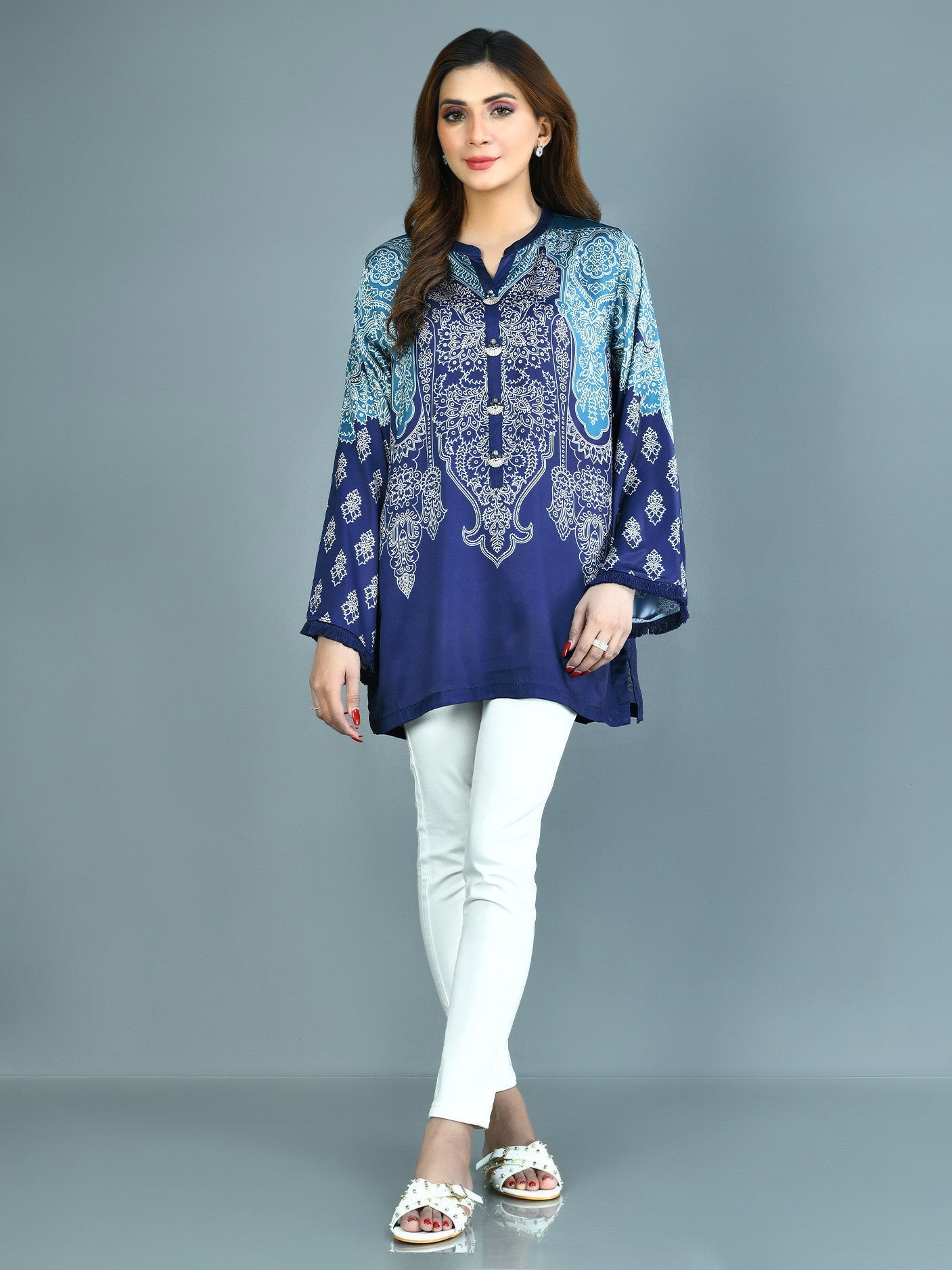 Limelight - Printed Silk Top